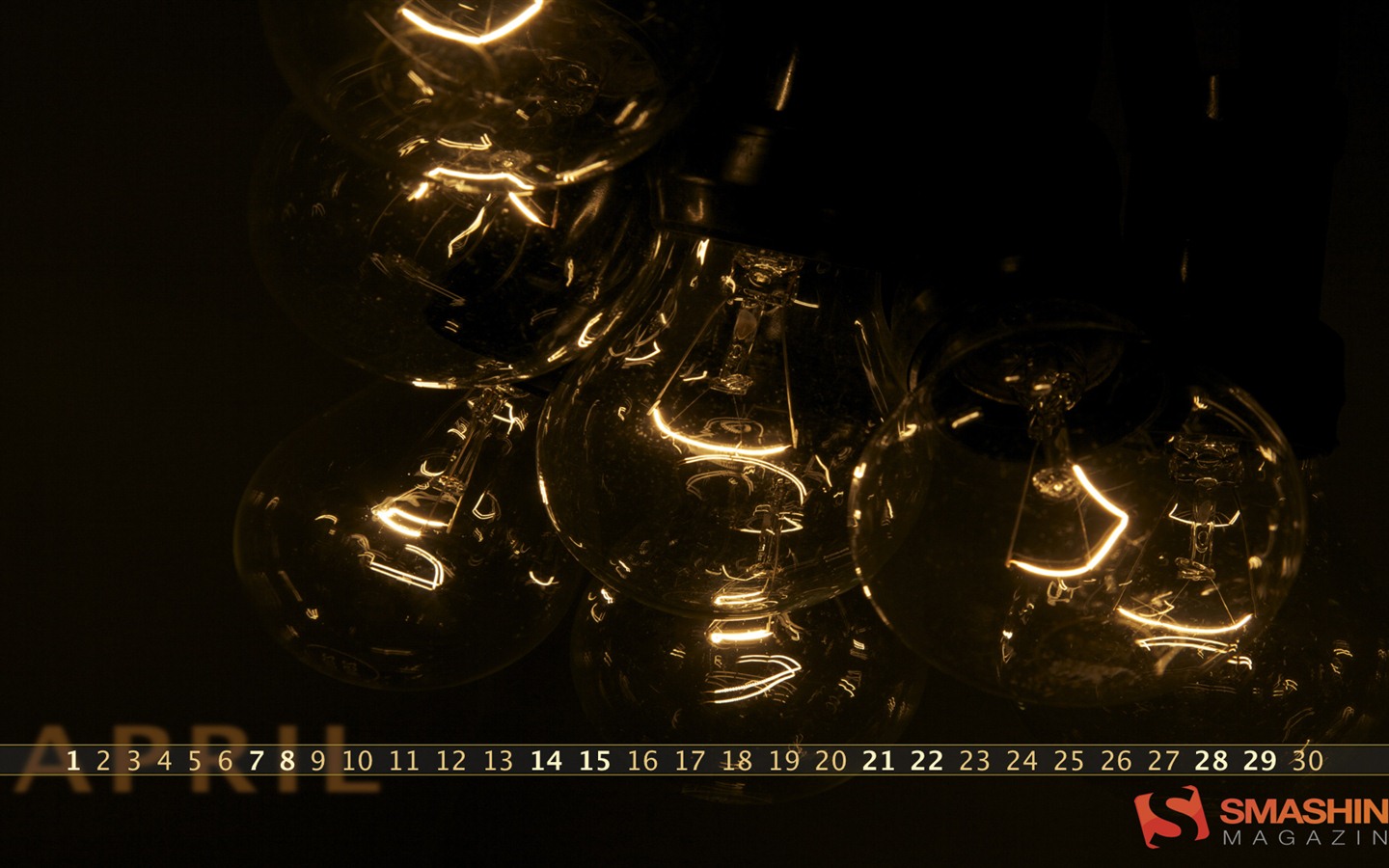 2012年4月カレンダー壁紙 (1) #8 - 1440x900