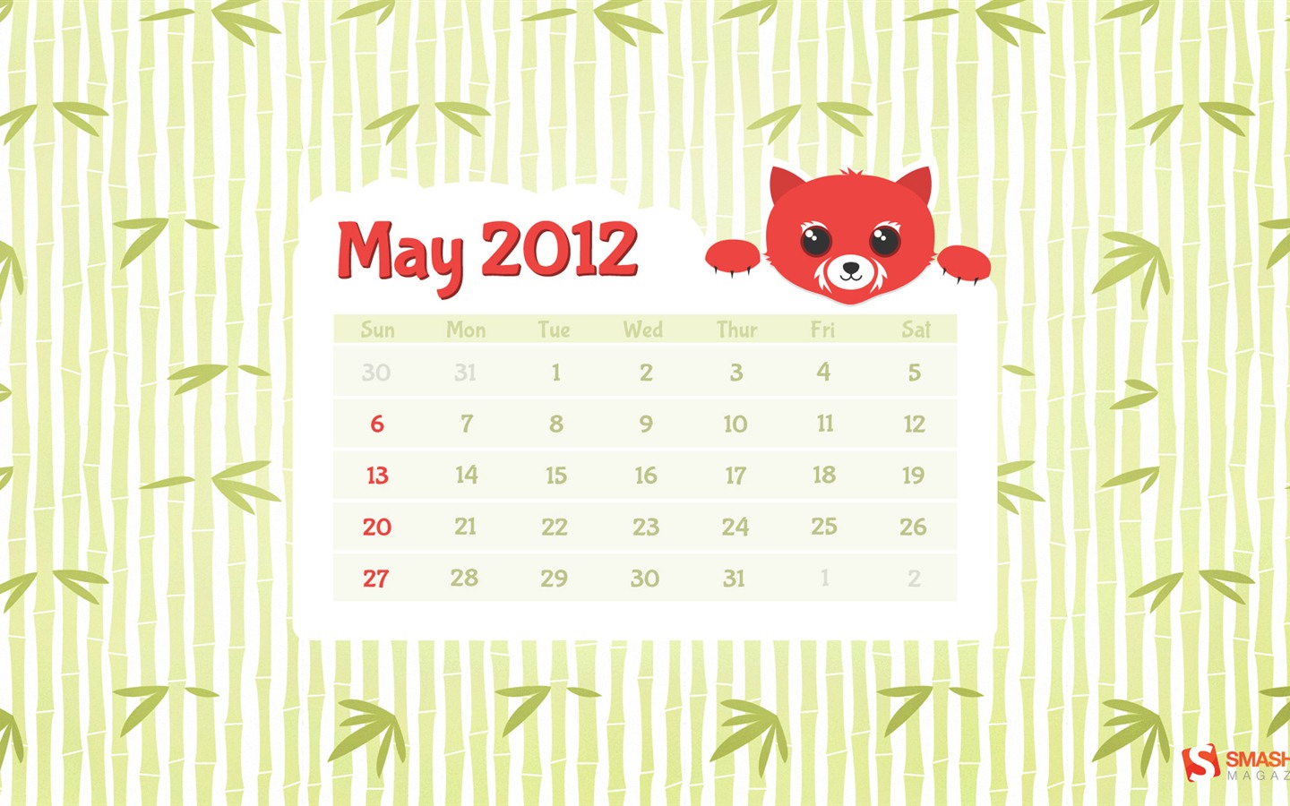 2012年5月 月曆壁紙(二) #6 - 1440x900