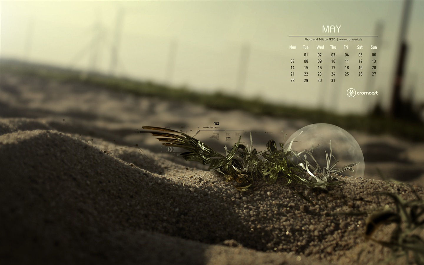 2012年5月 月曆壁紙(二) #19 - 1440x900
