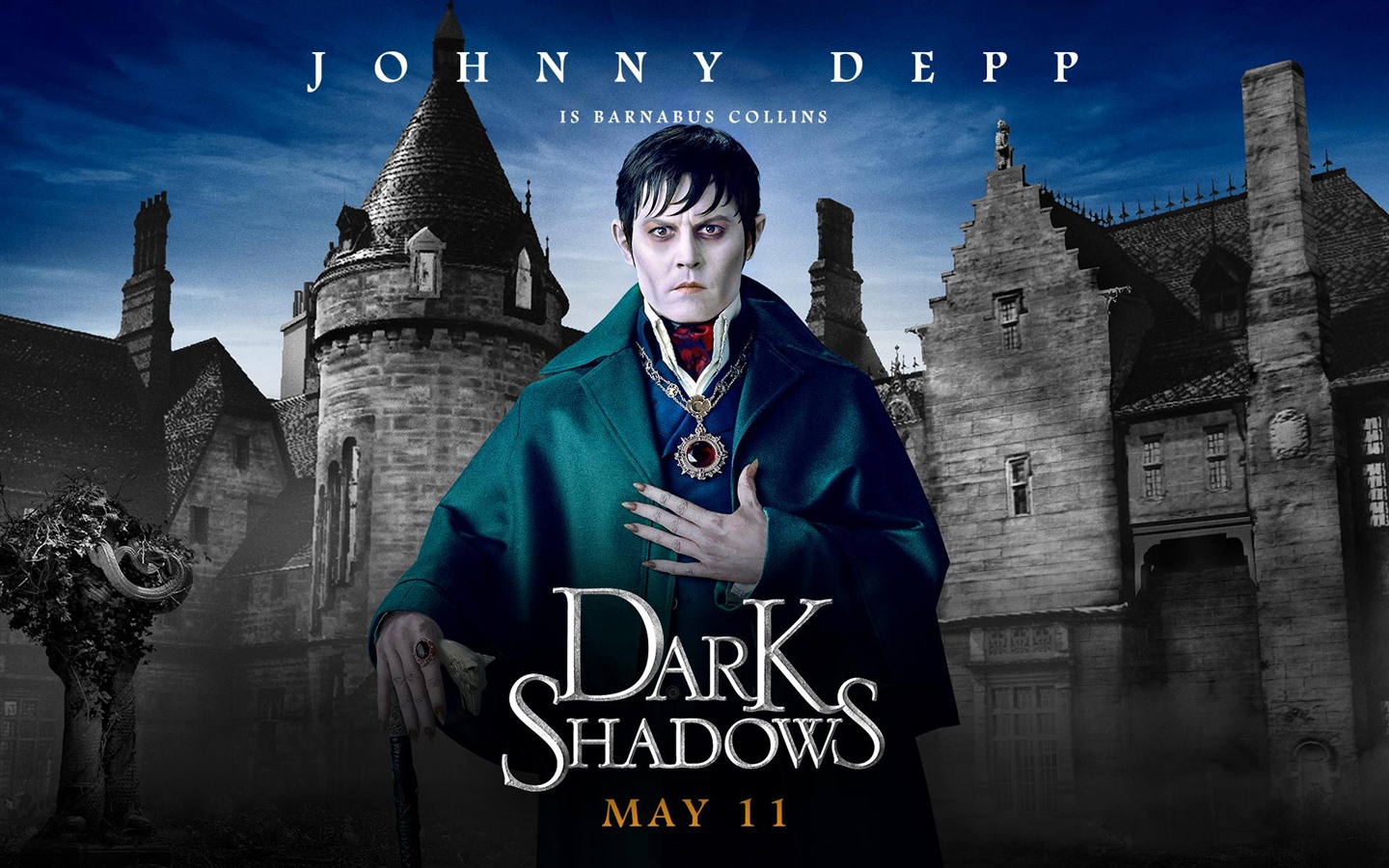 Johnny Depp in Dark Shadows movie HD wallpapers - 1440x900