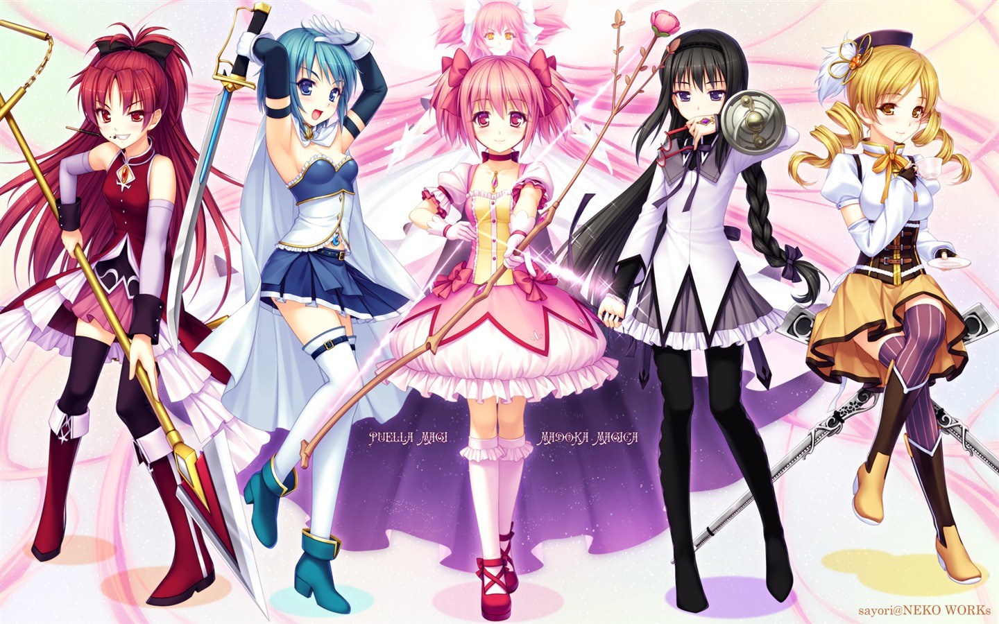 Puella Magi Madoka Magica HD tapety na plochu #1 - 1440x900