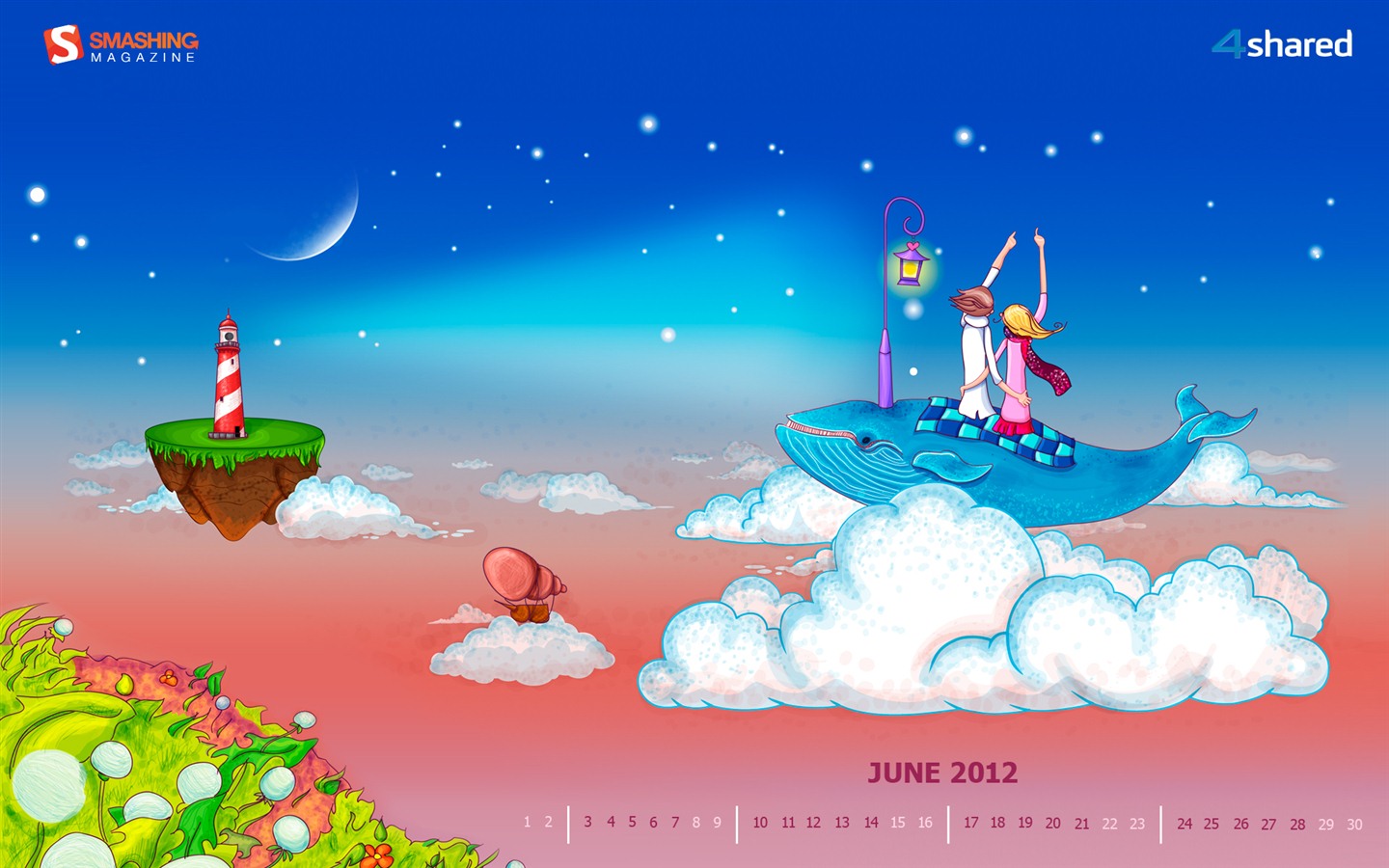 Calendario de junio de 2012 fondos de pantalla (2) #5 - 1440x900
