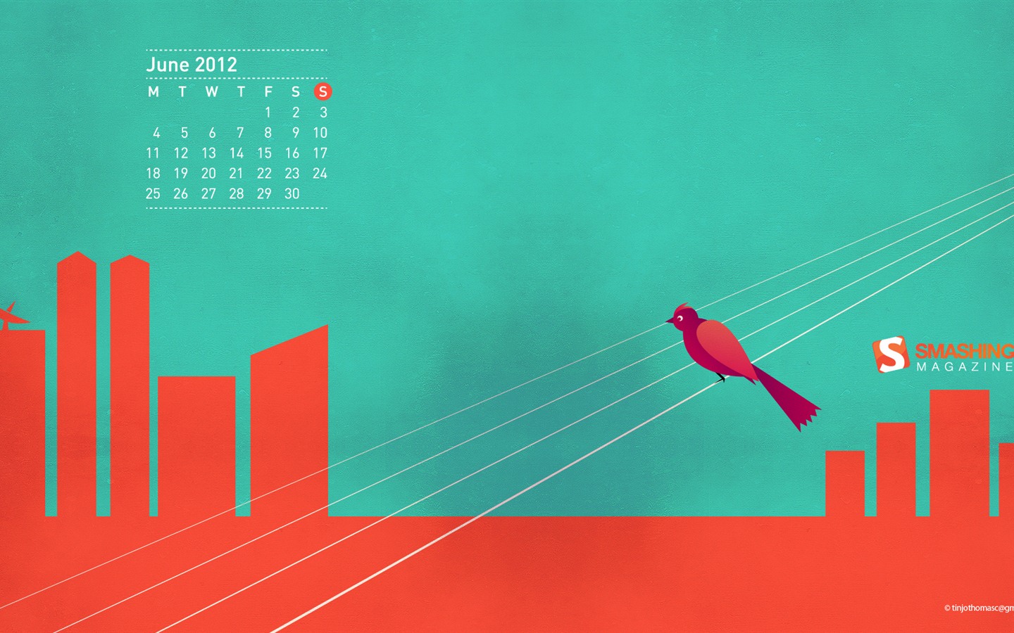 2012年6月 月曆壁紙(二) #13 - 1440x900