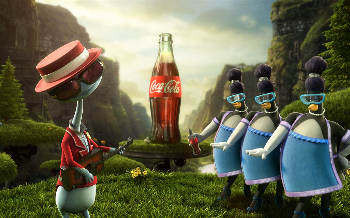 Coca-Cola schöne Ad Wallpaper #21 - 1440x900