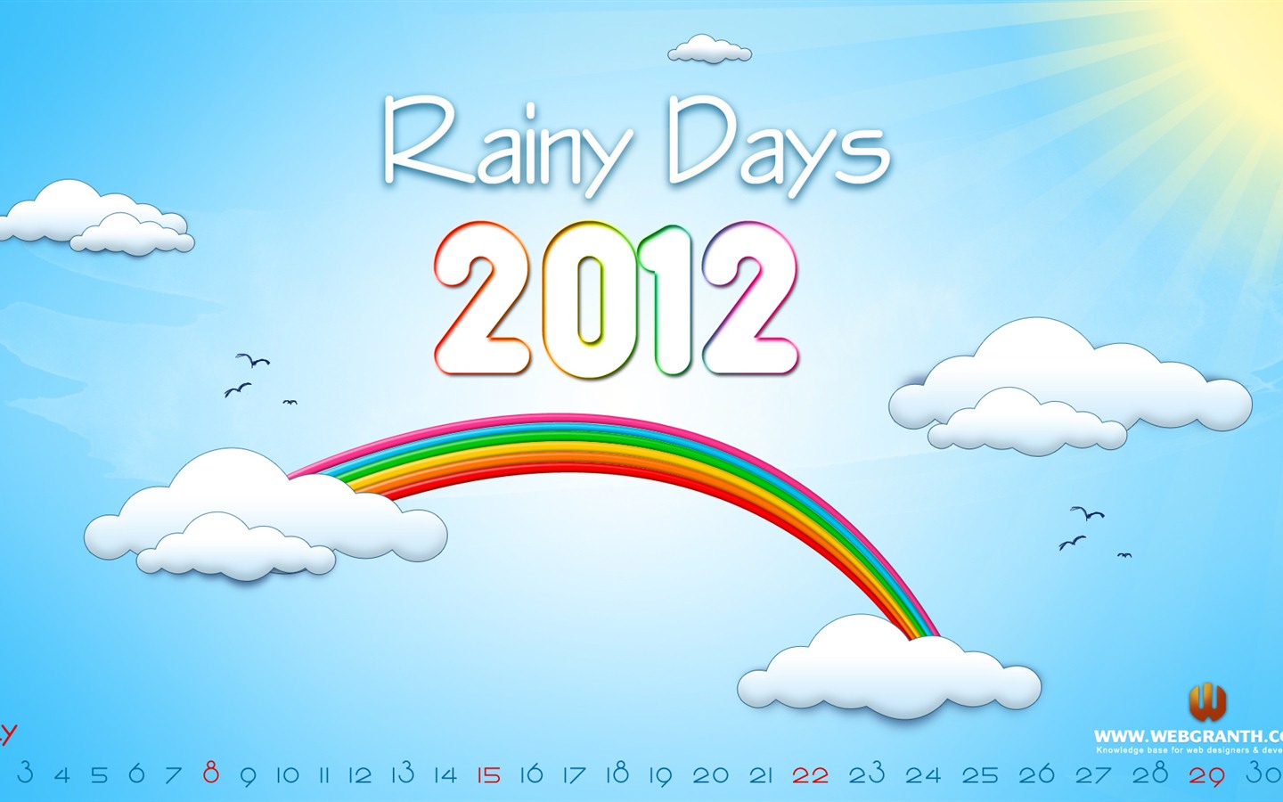 Července 2012 Kalendář Tapety na plochu (1) #7 - 1440x900