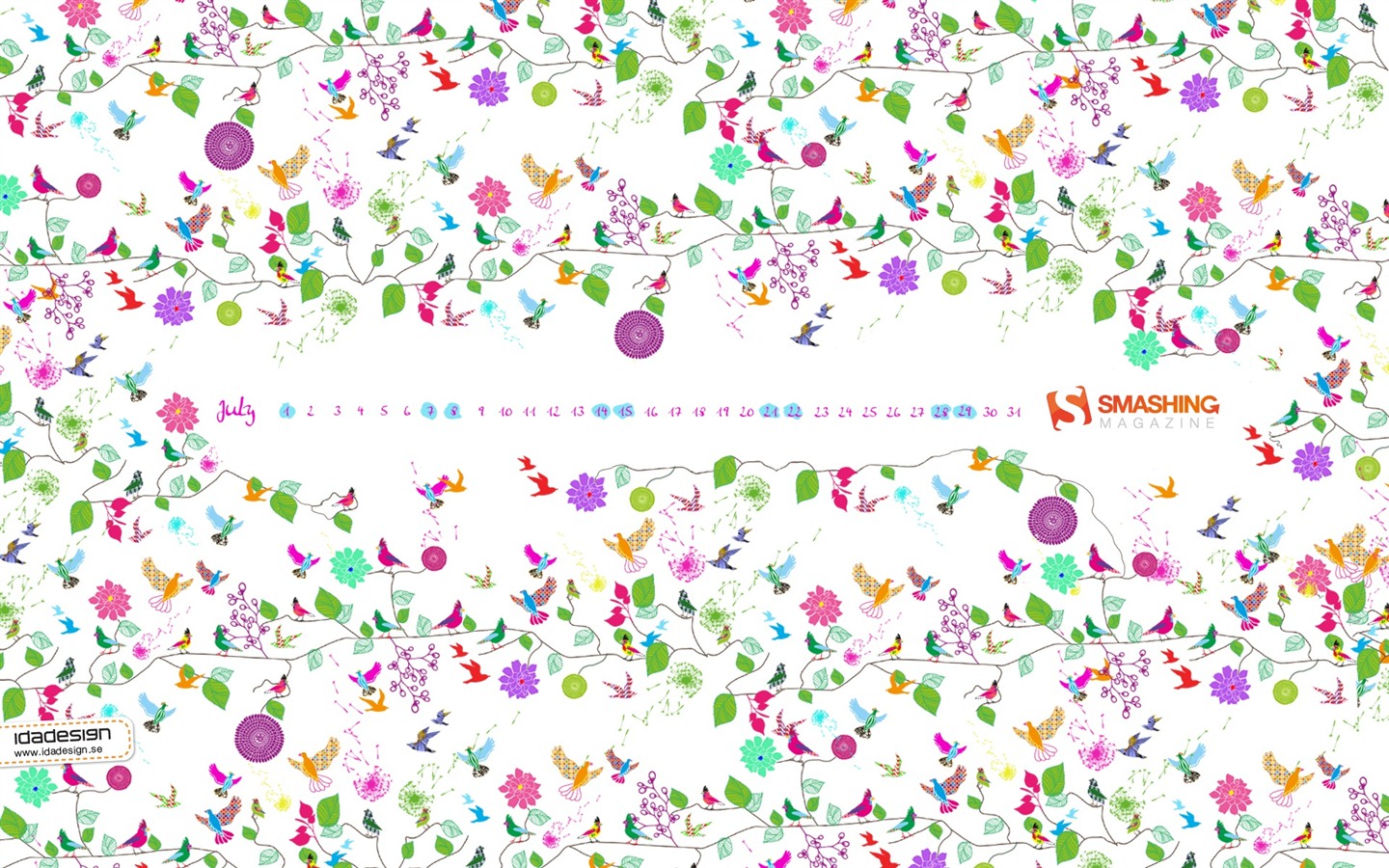 2012年7月 月曆壁紙(一) #9 - 1440x900