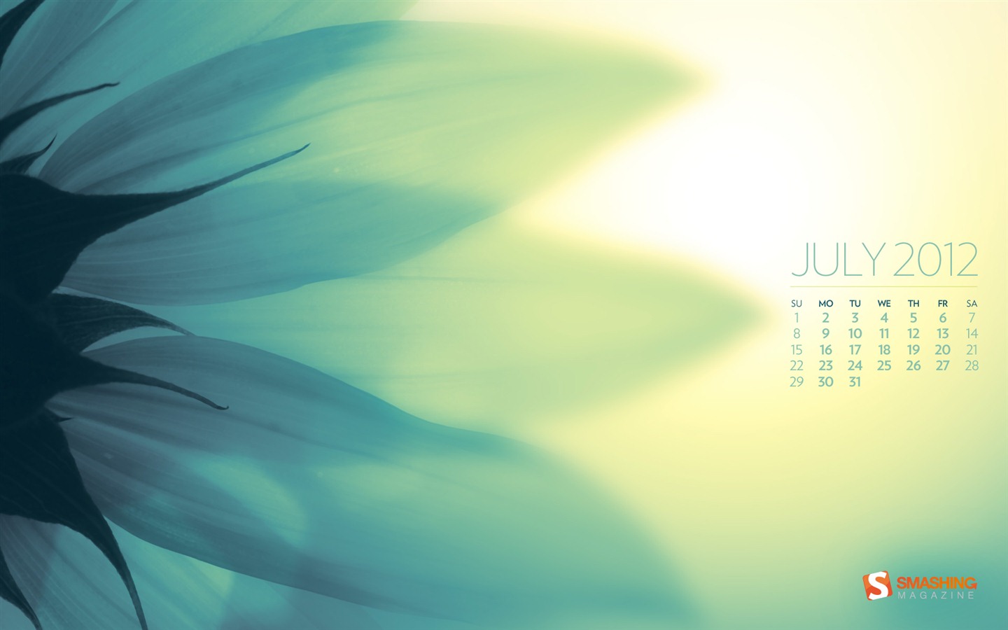 2012年7月 月曆壁紙(一) #11 - 1440x900