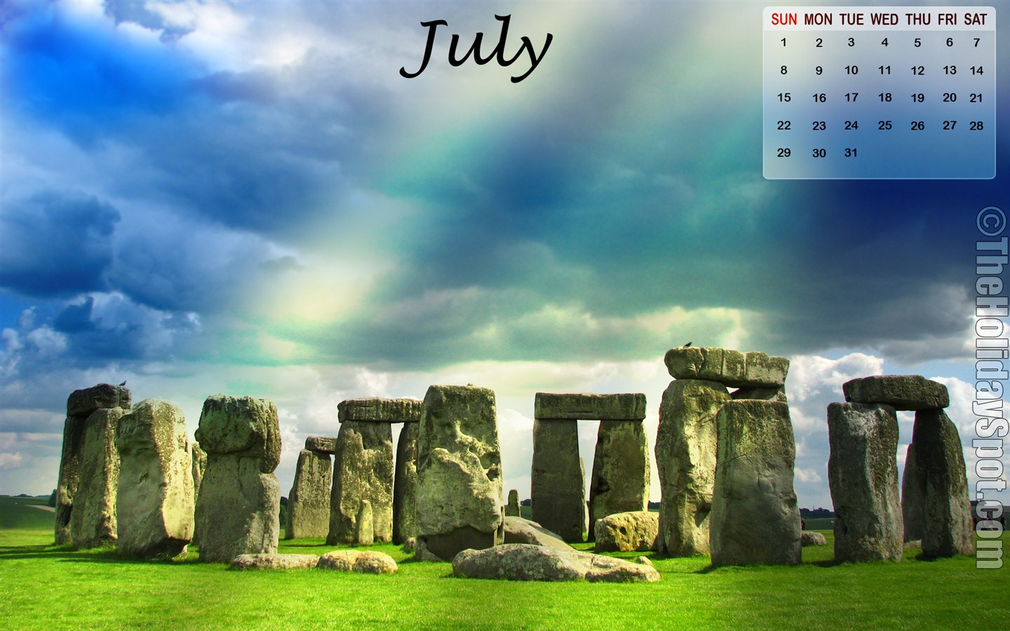 2012년 7월 캘린더 월페이퍼 (2) #14 - 1440x900
