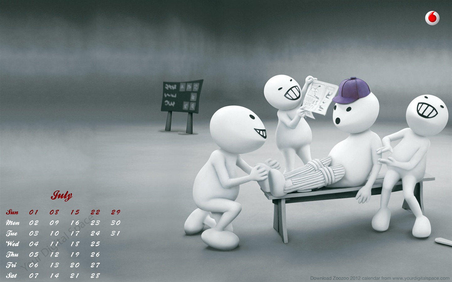 2012年7月 月曆壁紙(二) #20 - 1440x900