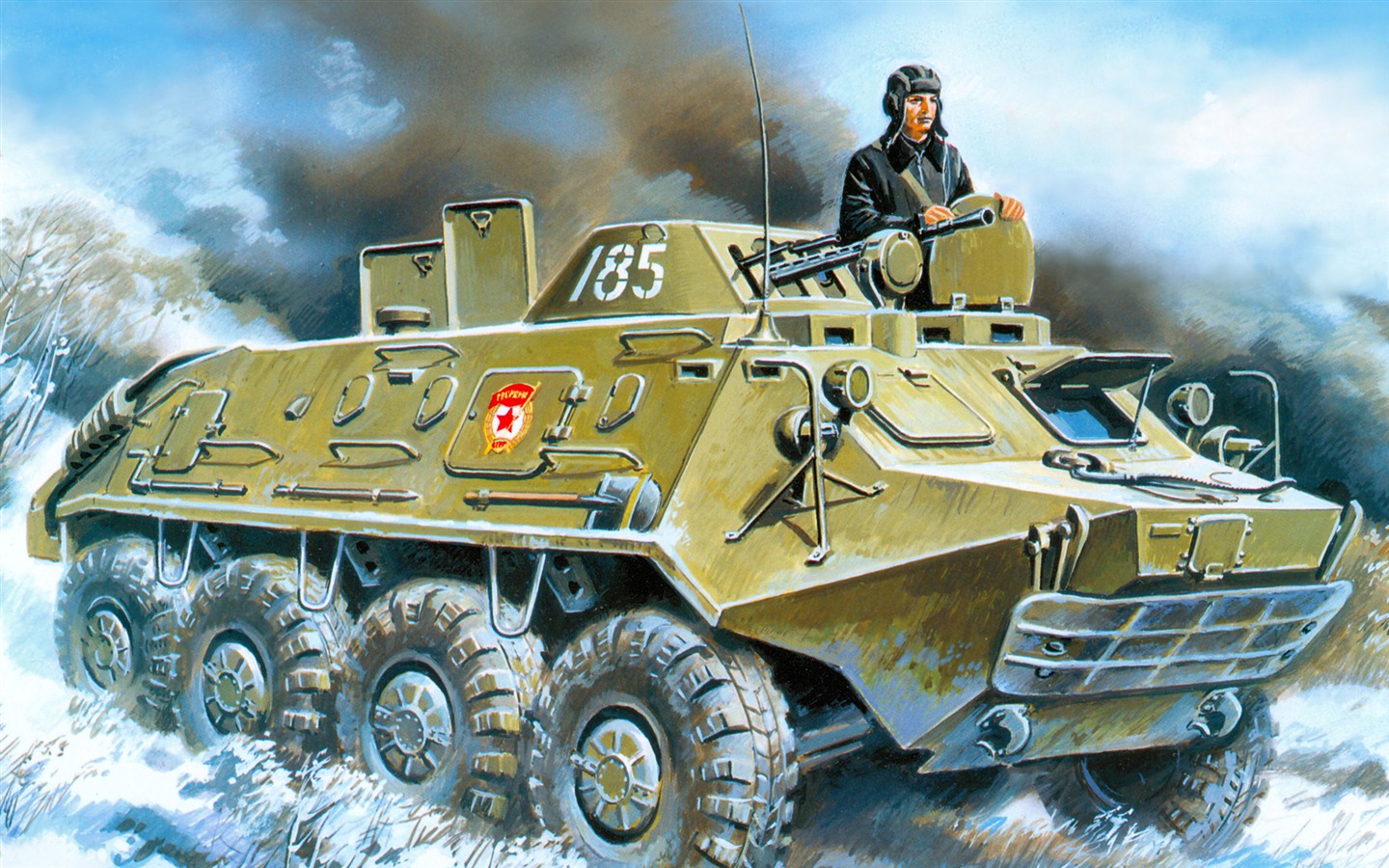 Военный танков, боевых бронированных картины HD обои #19 - 1440x900