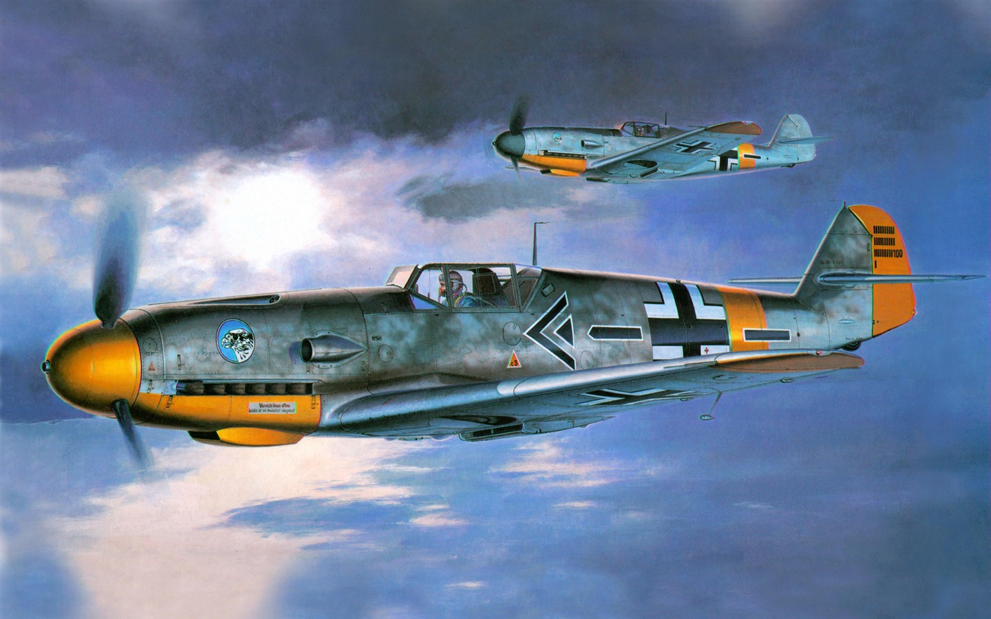 군용 항공기 비행 절묘한 그림 월페이퍼 #11 - 1440x900