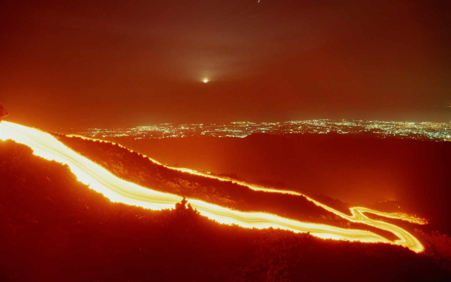 壮大な風景の壁紙の火山噴火 #7 - 1440x900