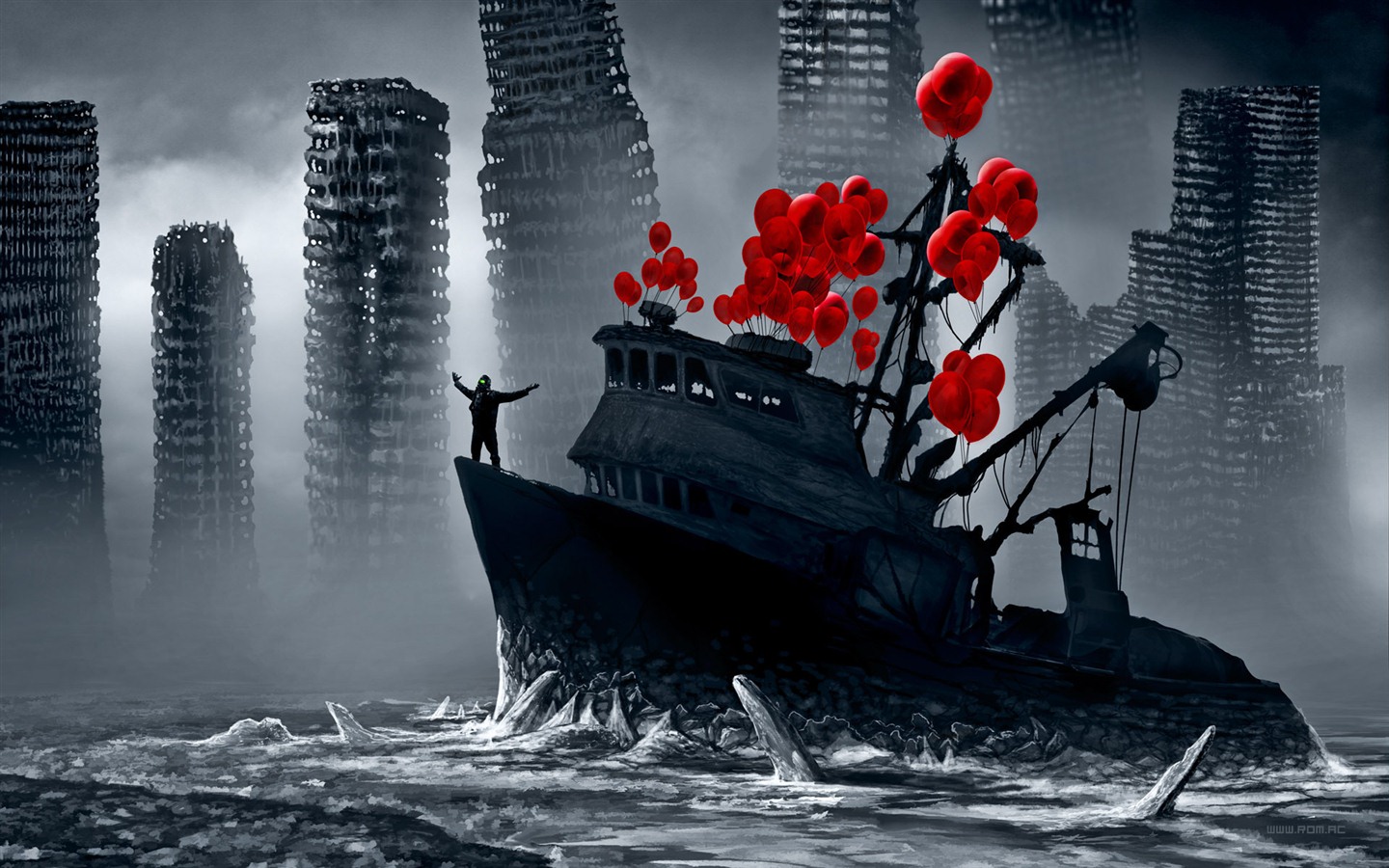 Romantically Apocalyptic creative painting wallpapers (2) #19 - 1440x900