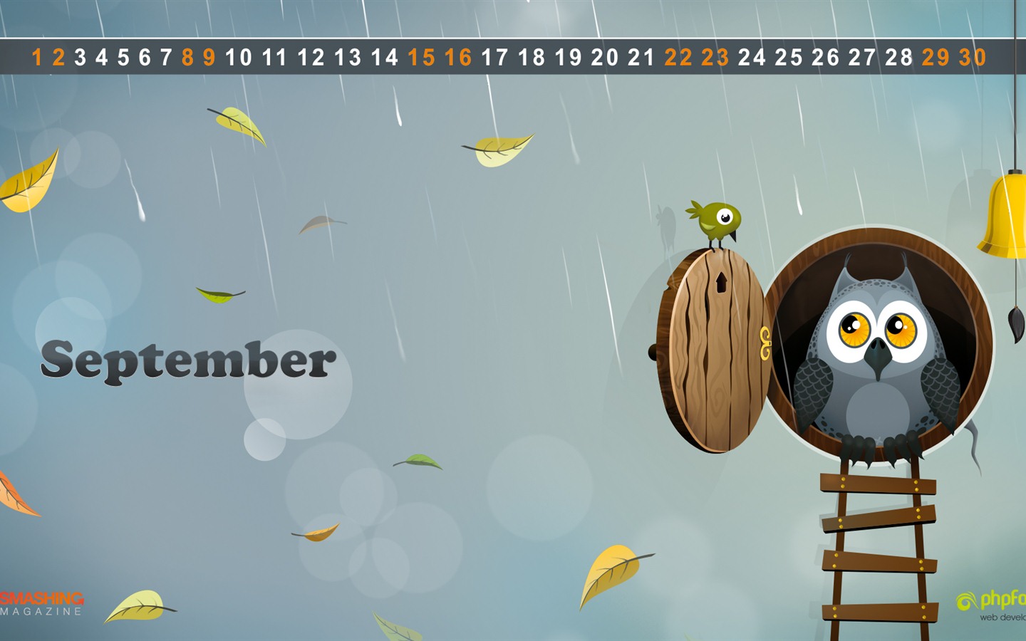 2012年9月 月曆壁紙(一) #17 - 1440x900