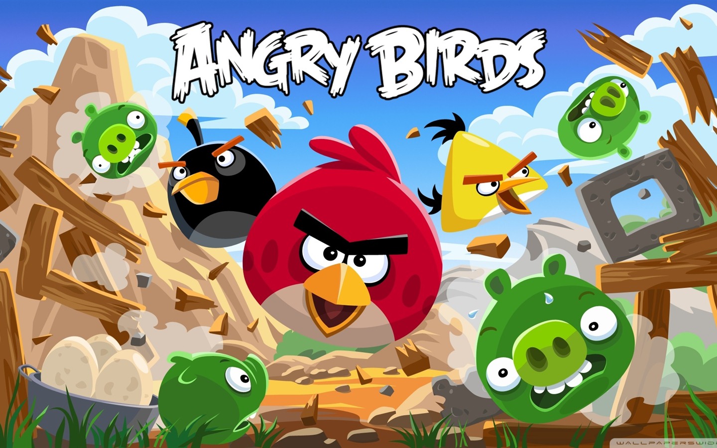 Angry Birds Spiel wallpapers #10 - 1440x900