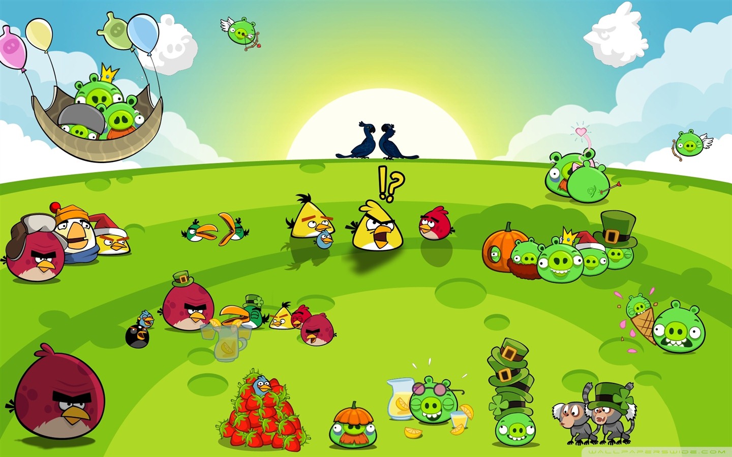 Angry Birds Spiel wallpapers #11 - 1440x900