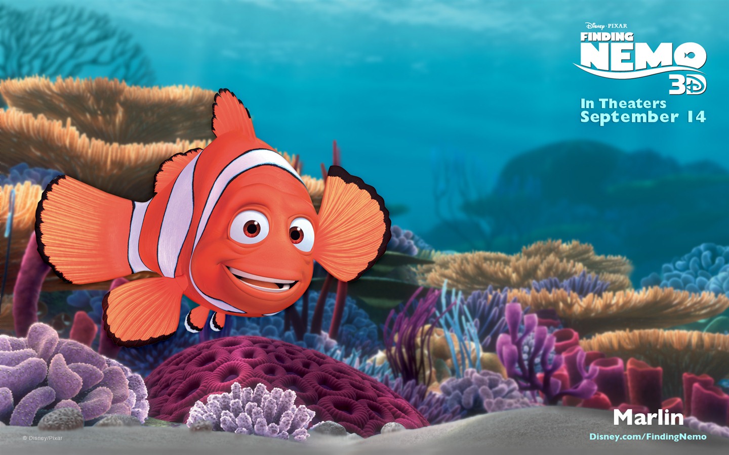 Le Monde de Nemo 3D 2012 fonds d'écran HD #18 - 1440x900