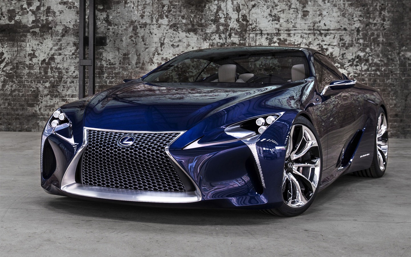 2012 Lexus LF-LC Blue concept 雷克薩斯 藍色概念車 高清壁紙 #6 - 1440x900