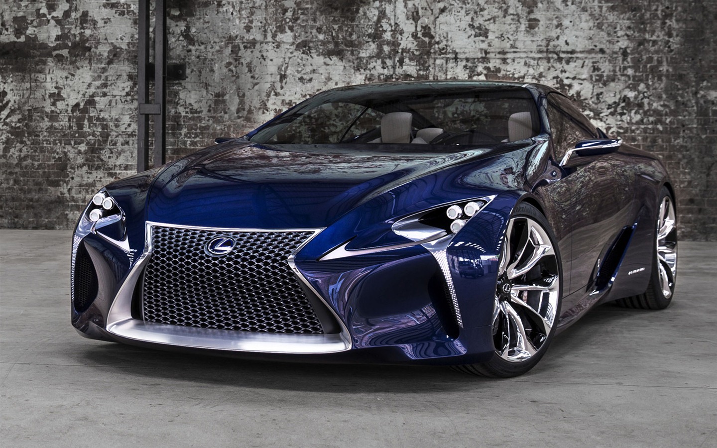 2012 Lexus LF-LC Concept Bleu fonds d'écran HD #6 - 1440x900