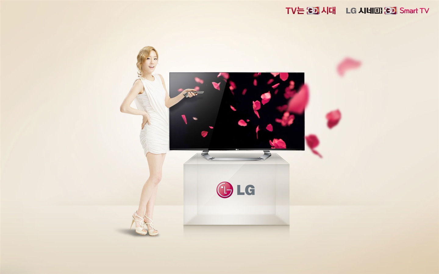 소녀 시대 ACE와 LG의 보증 광고의 HD 배경 화면 #14 - 1440x900