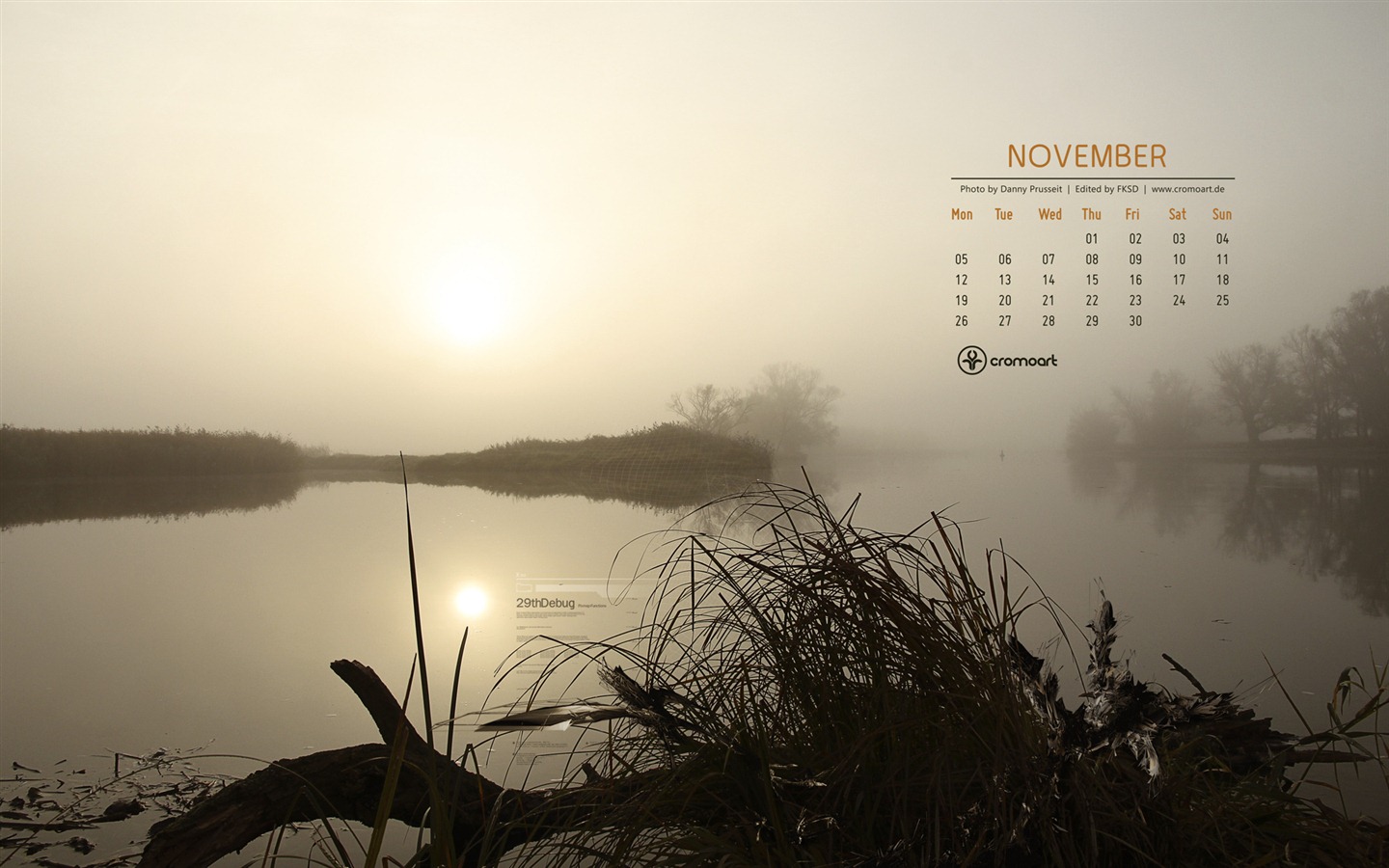 Novembre 2012 Calendar Wallpaper (2) #20 - 1440x900