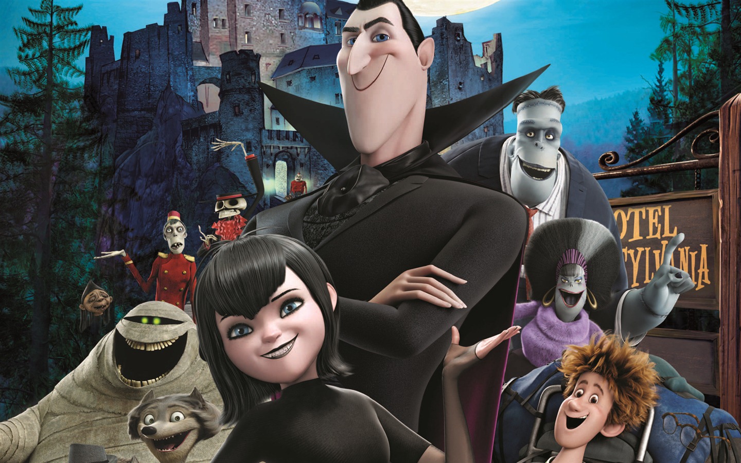 Hotel Transylvania 호텔 트랜 실배 니아 HD 배경 화면 #16 - 1440x900