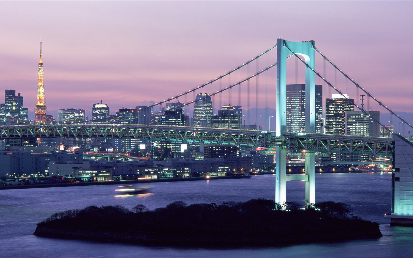Windows 8 Fond d'écran officiel panoramique, paysage urbain, Pont, Horizon #5 - 1440x900