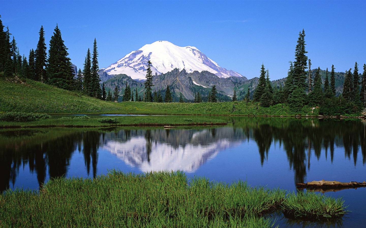 Windows 8 Fond d'écran officiel panoramique, les vagues, les forêts, les montagnes majestueuses #18 - 1440x900