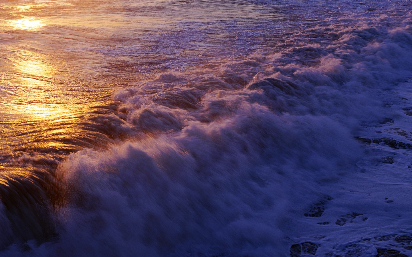Windows 8 官方全景主題壁紙，海浪，森林，雄偉高山 #22 - 1440x900