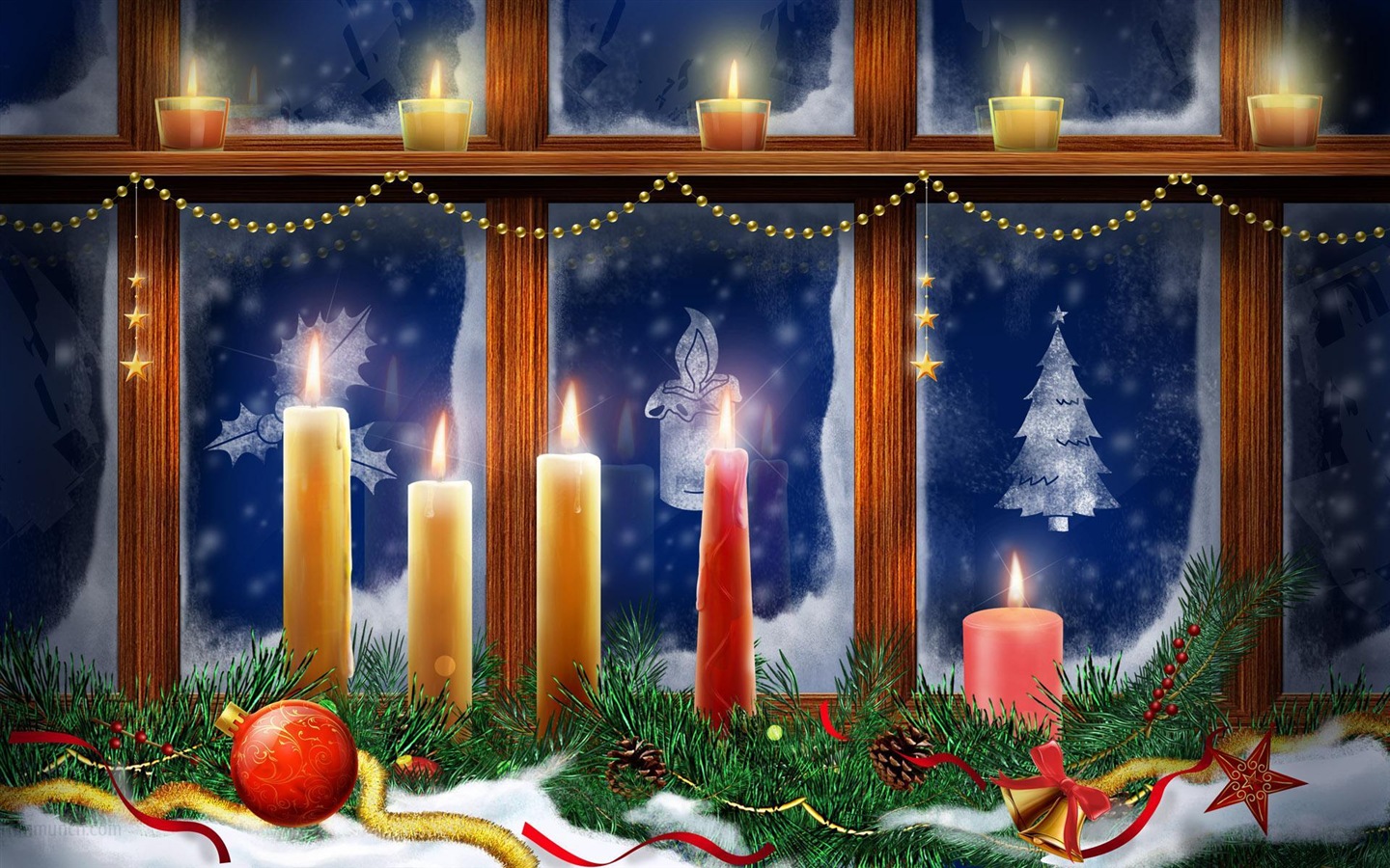 Veselé Vánoce HD Wallpaper Nejlepší #14 - 1440x900