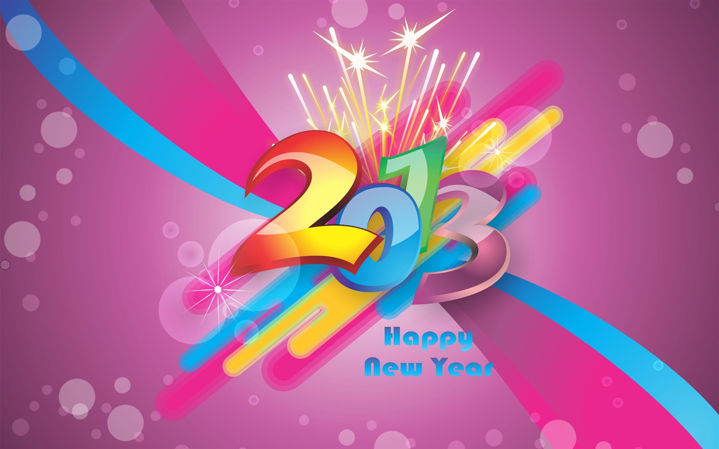 2013 Šťastný Nový Rok HD Tapety na plochu #8 - 1440x900