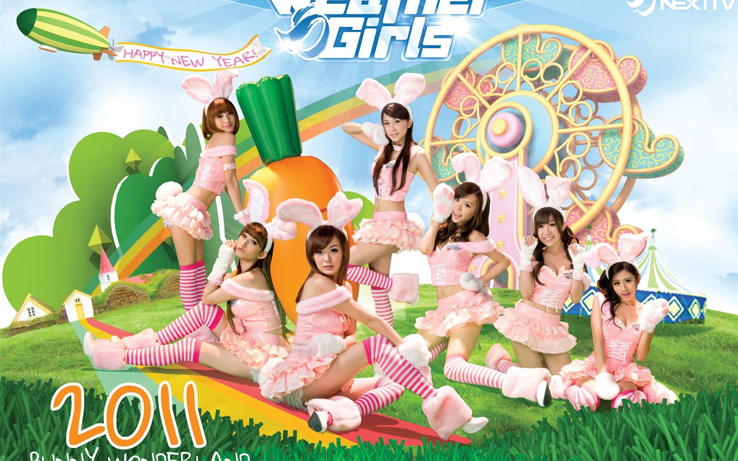 Počasí Girls HD tapety na plochu #5 - 1440x900