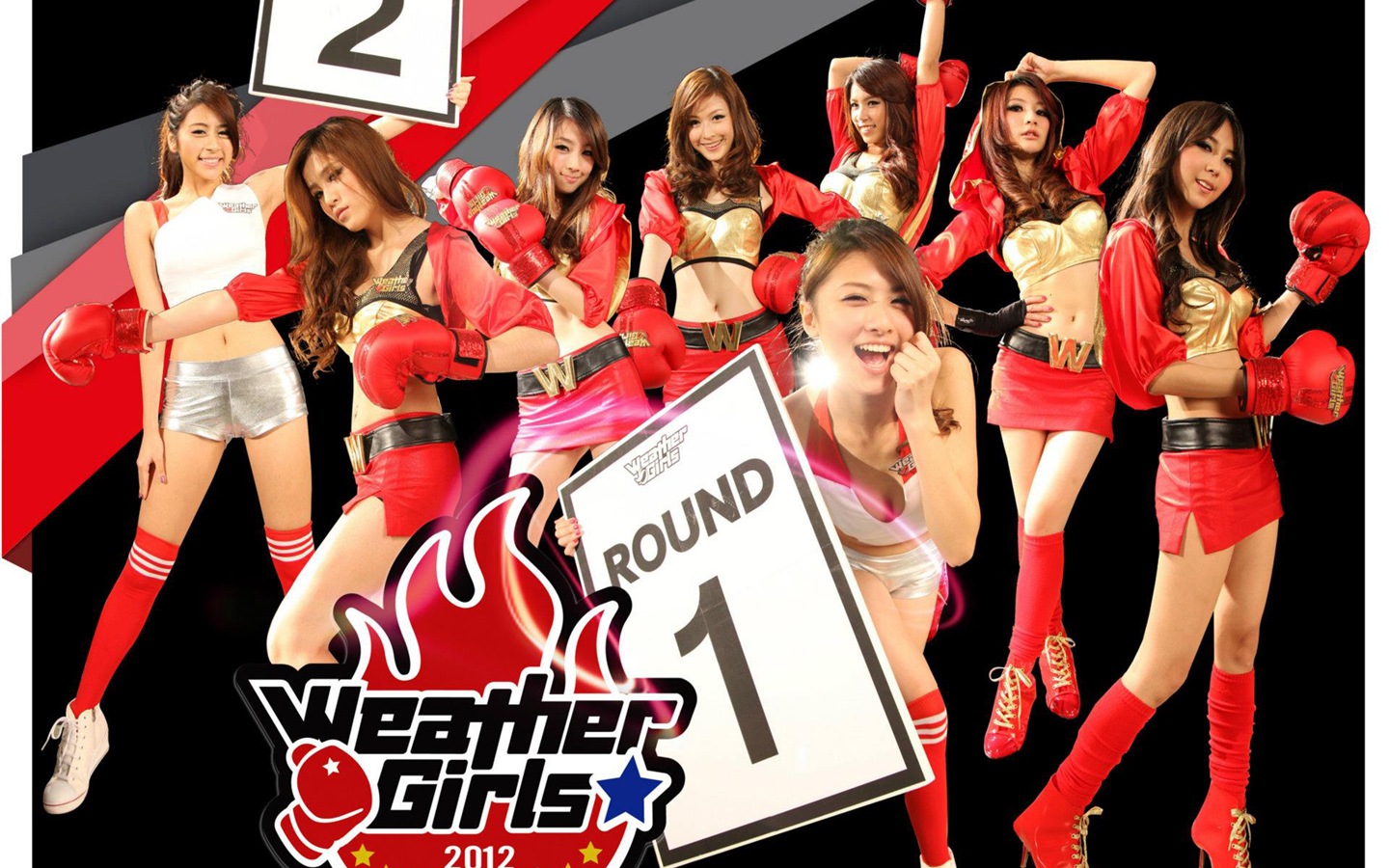 Počasí Girls HD tapety na plochu #22 - 1440x900