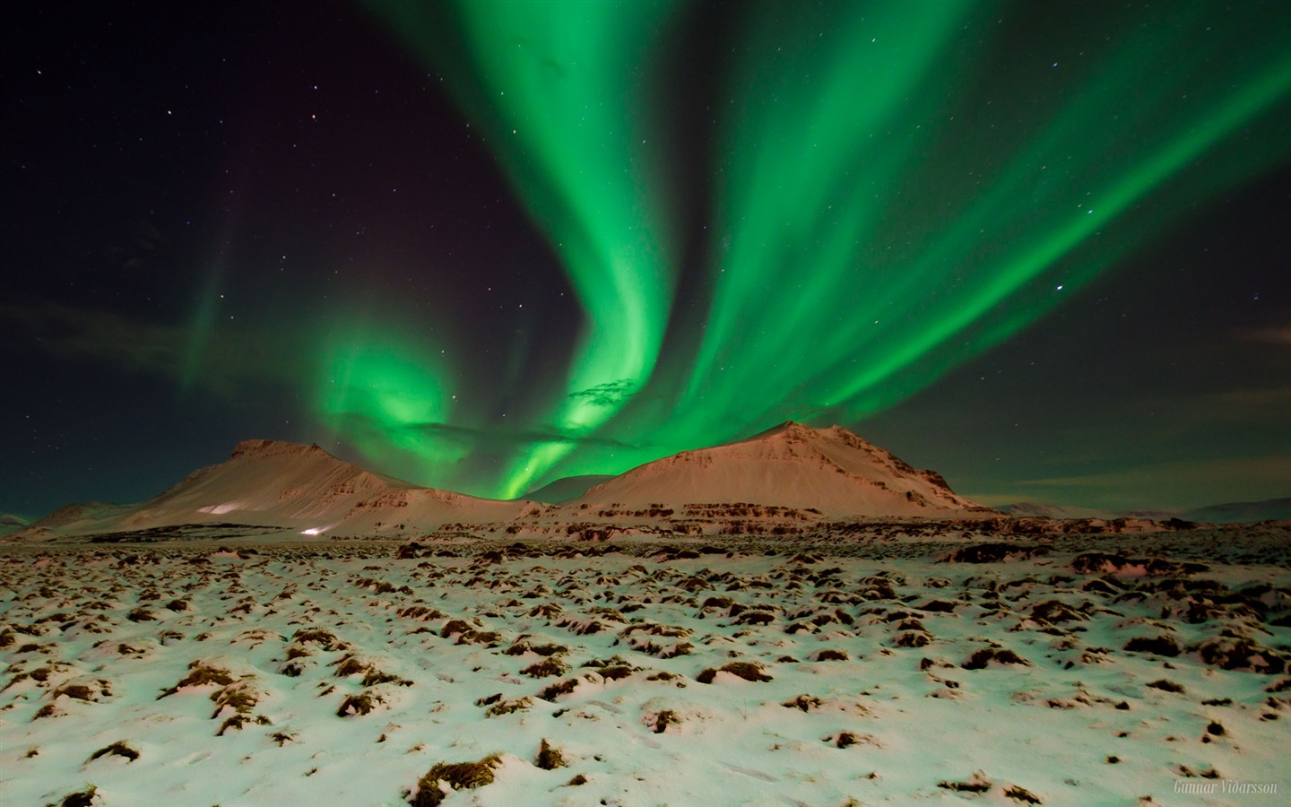 Natural wonders of the Northern Lights HD Wallpaper (2) #6 - 1440x900