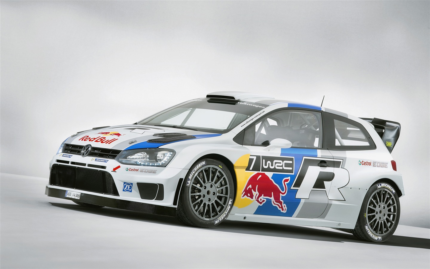 2013 폭스 바겐 폴로 R WRC HD 배경 화면 #1 - 1440x900