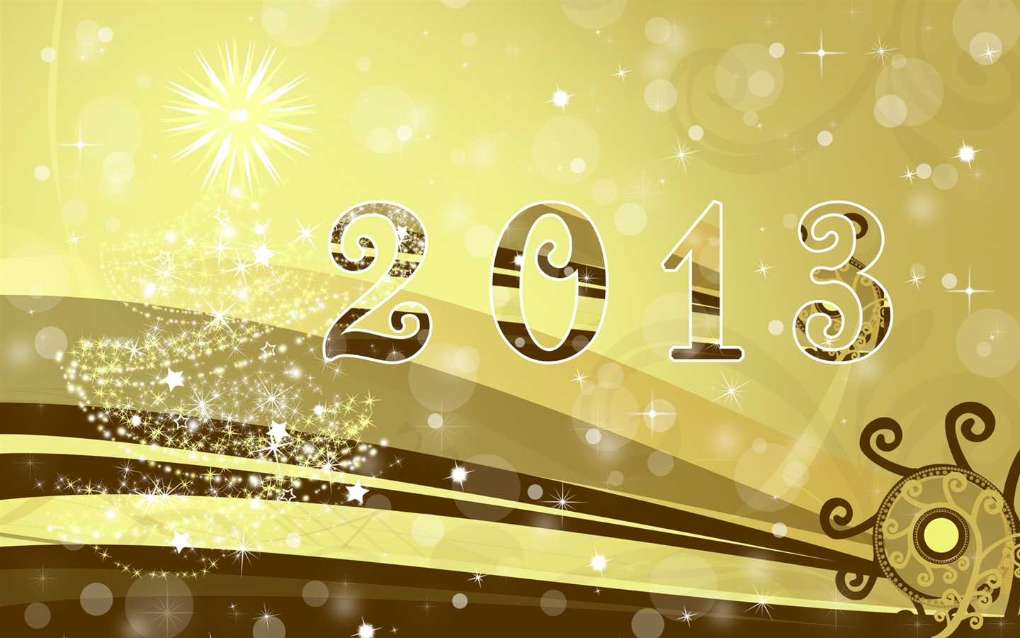 2013 New Year theme creative wallpaper(1) #7 - 1440x900