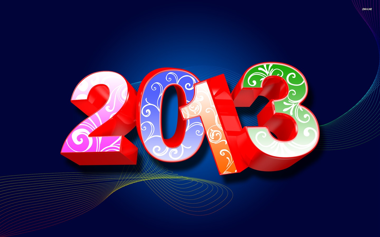 2013 New Year theme creative wallpaper(1) #12 - 1440x900