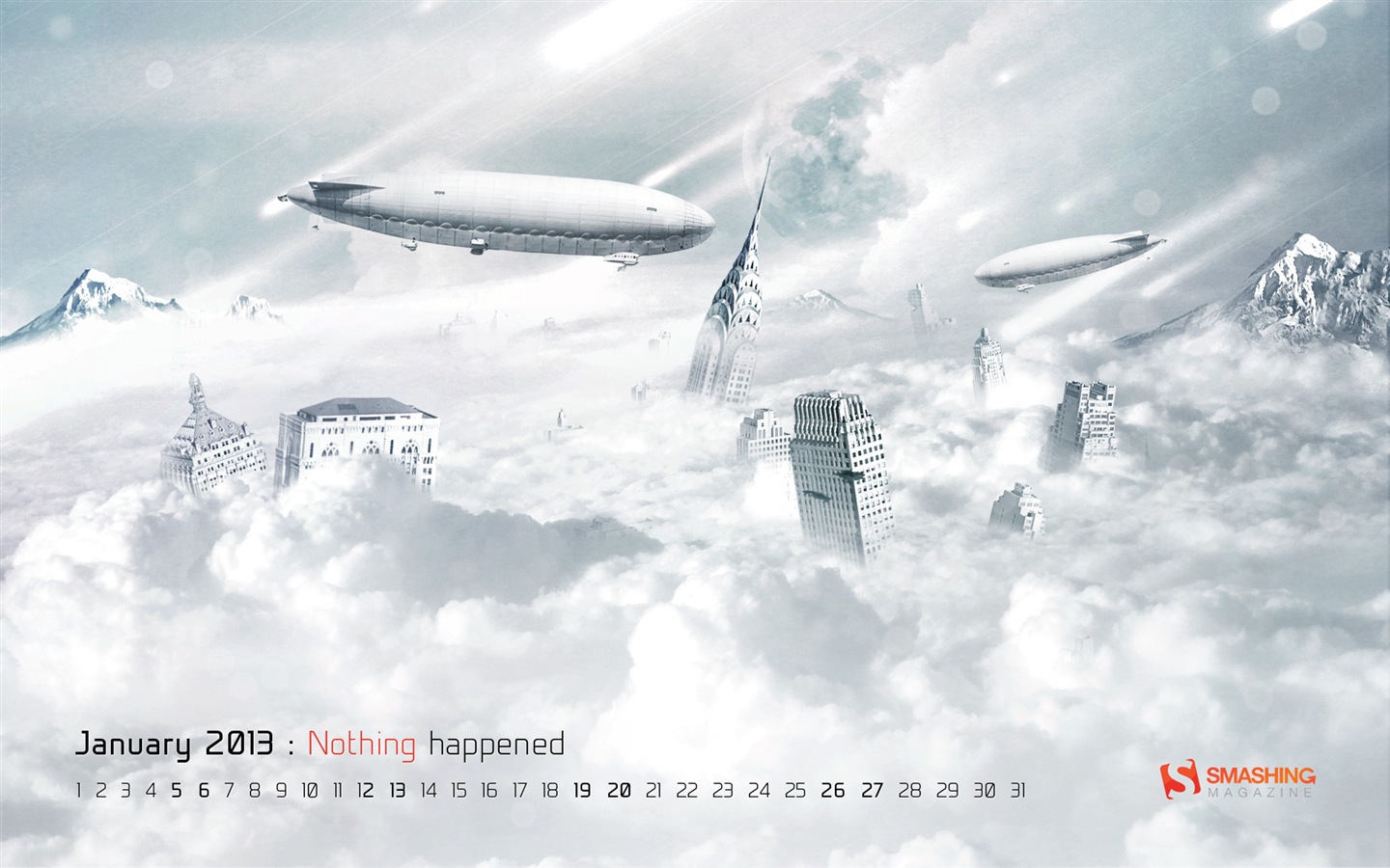 Januar 2013 Kalender Wallpaper (2) #3 - 1440x900