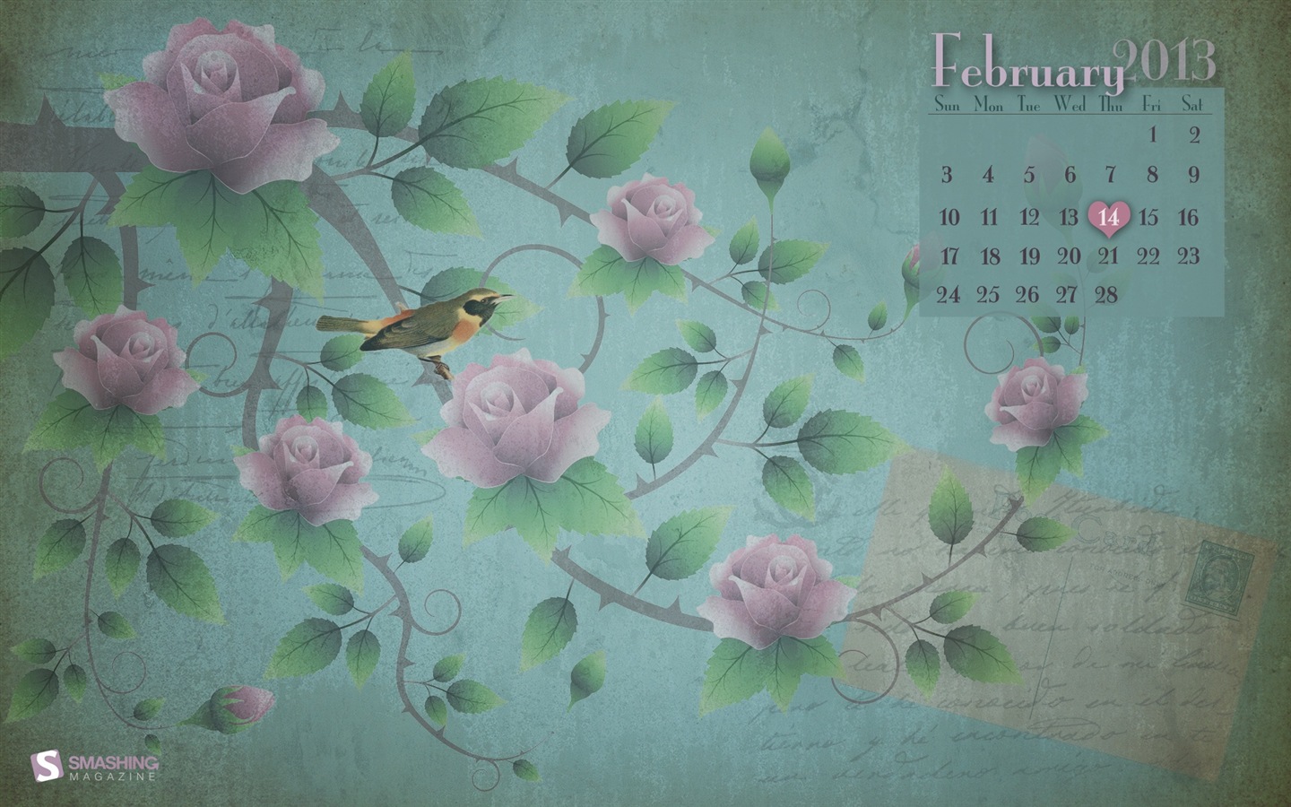 February 2013 Calendar wallpaper (1) #14 - 1440x900