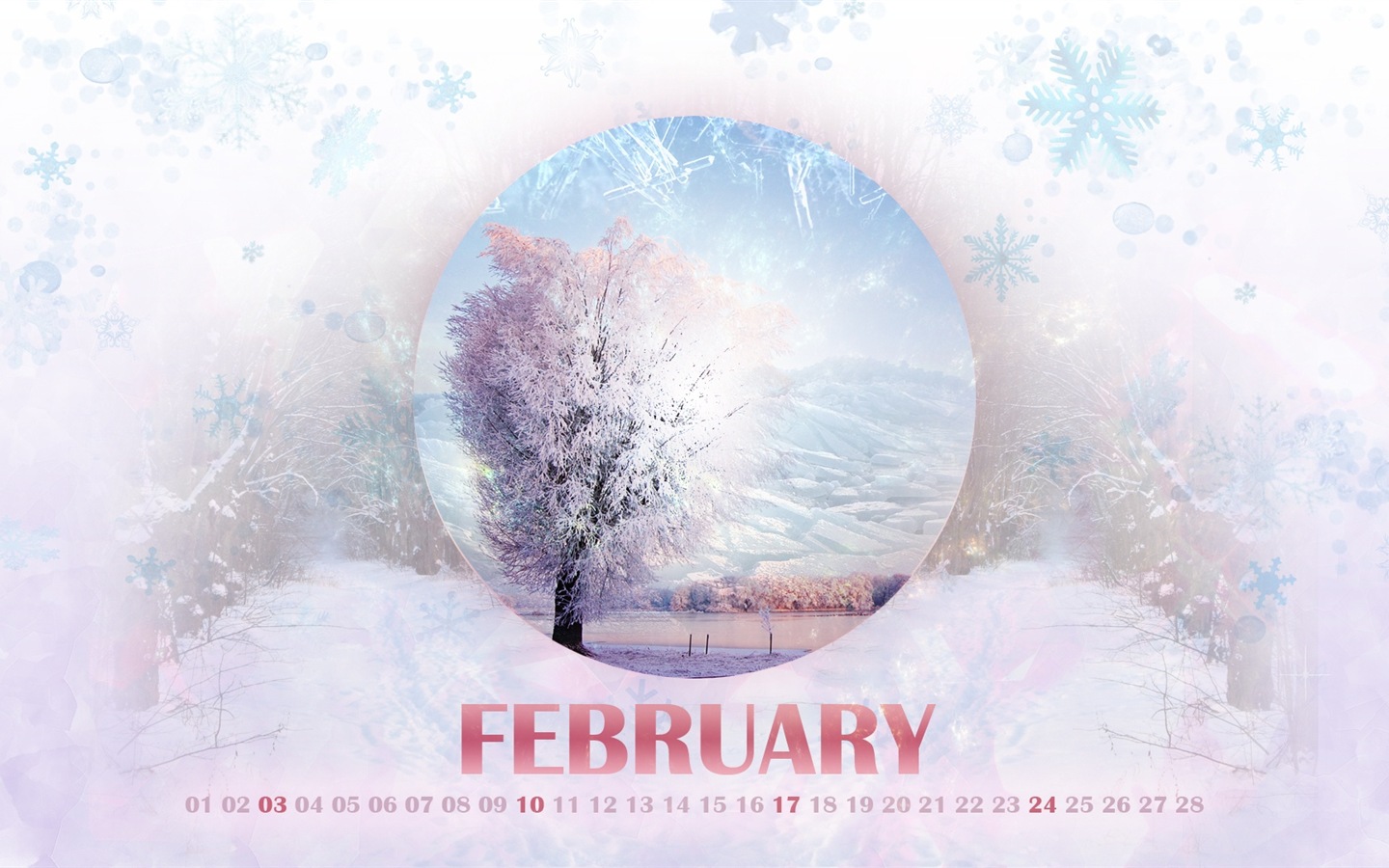 Februar 2013 Kalender Wallpaper (2) #14 - 1440x900
