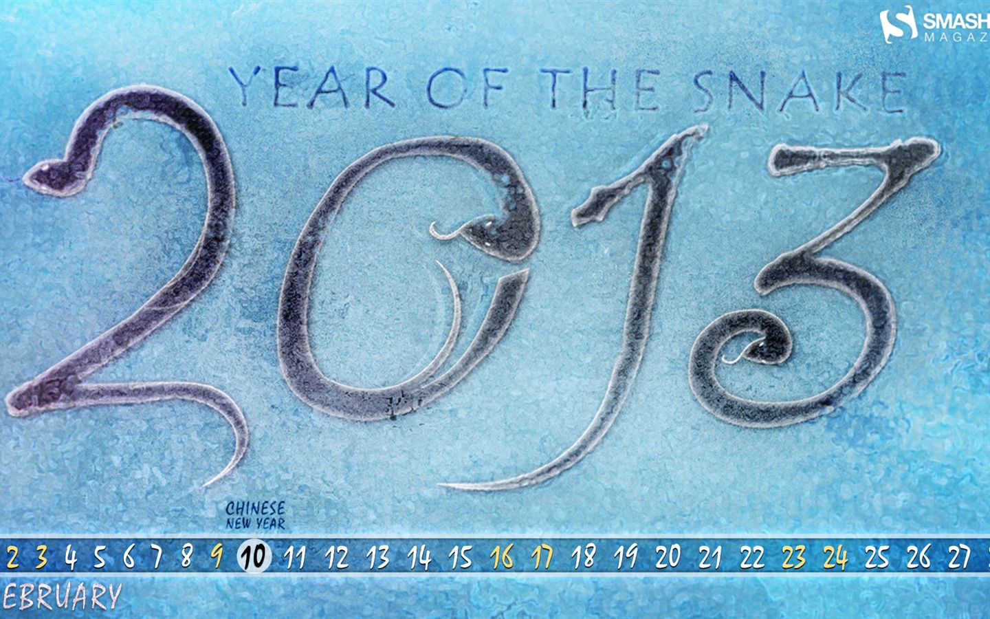 February 2013 Calendar wallpaper (2) #15 - 1440x900