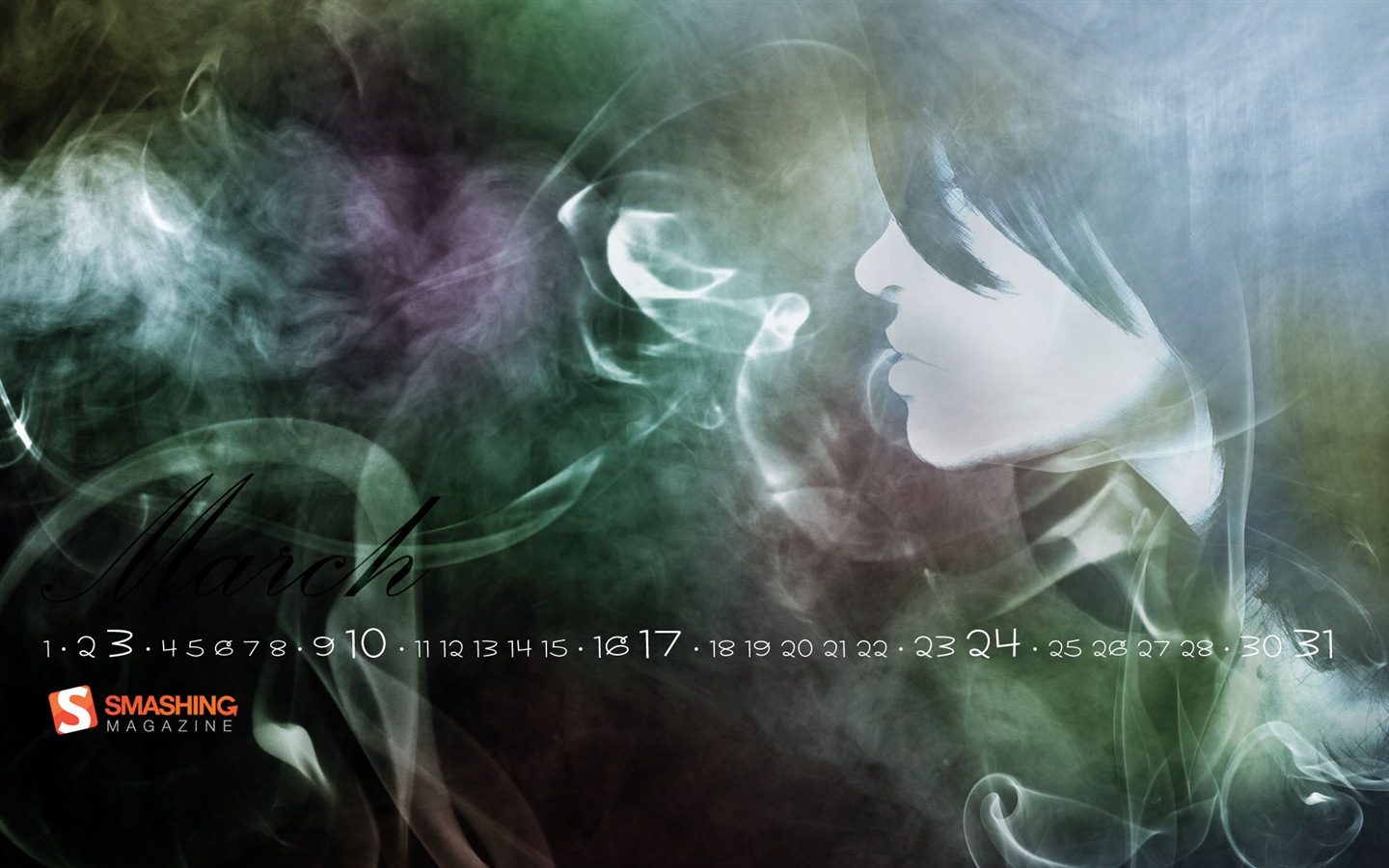2013年3月 月曆壁紙(二) #10 - 1440x900
