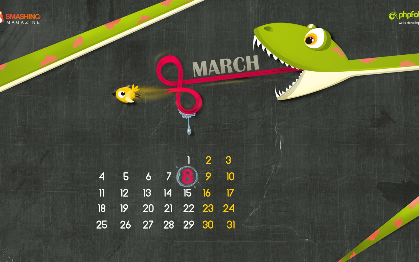 März 2013 Kalender Wallpaper (1) #11 - 1440x900