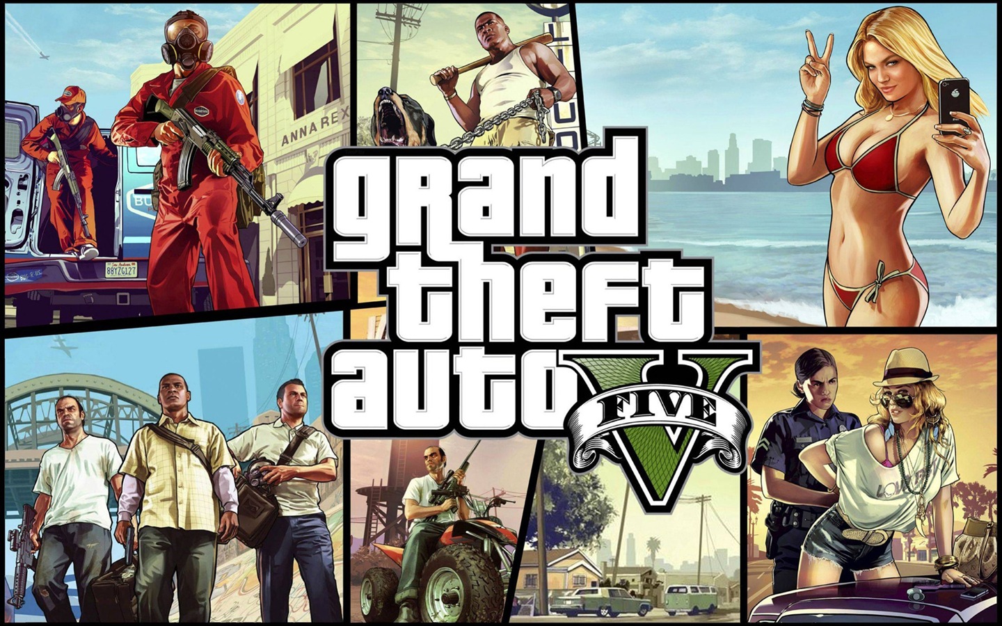 Grand Theft Auto V 侠盗猎车手5 高清游戏壁纸8 - 1440x900