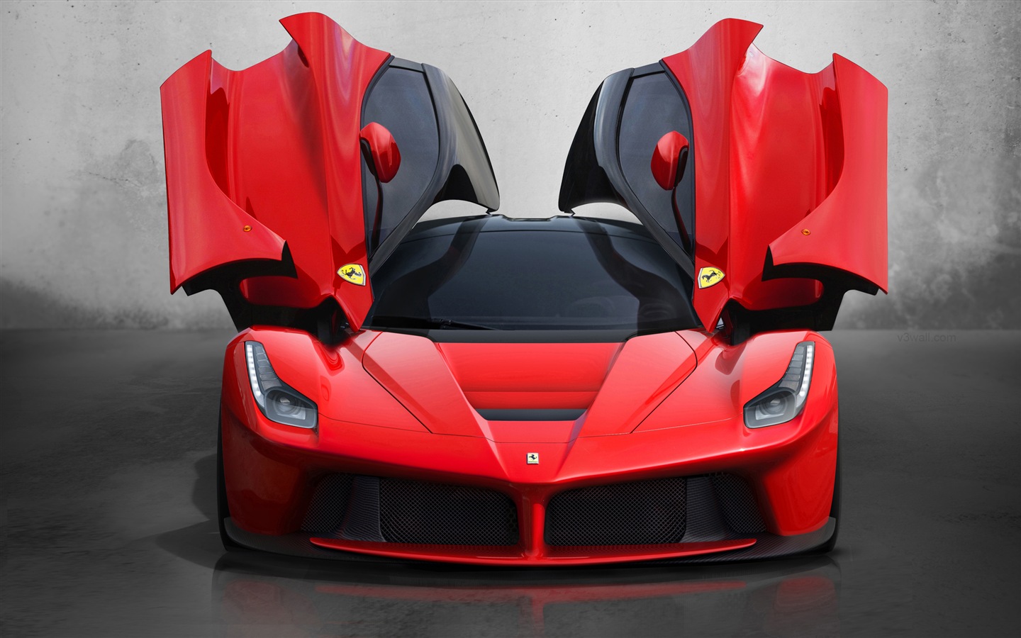 2013 Ferrari LaFerrari 法拉利LaFerrari红色超级跑车高清壁纸1 - 1440x900