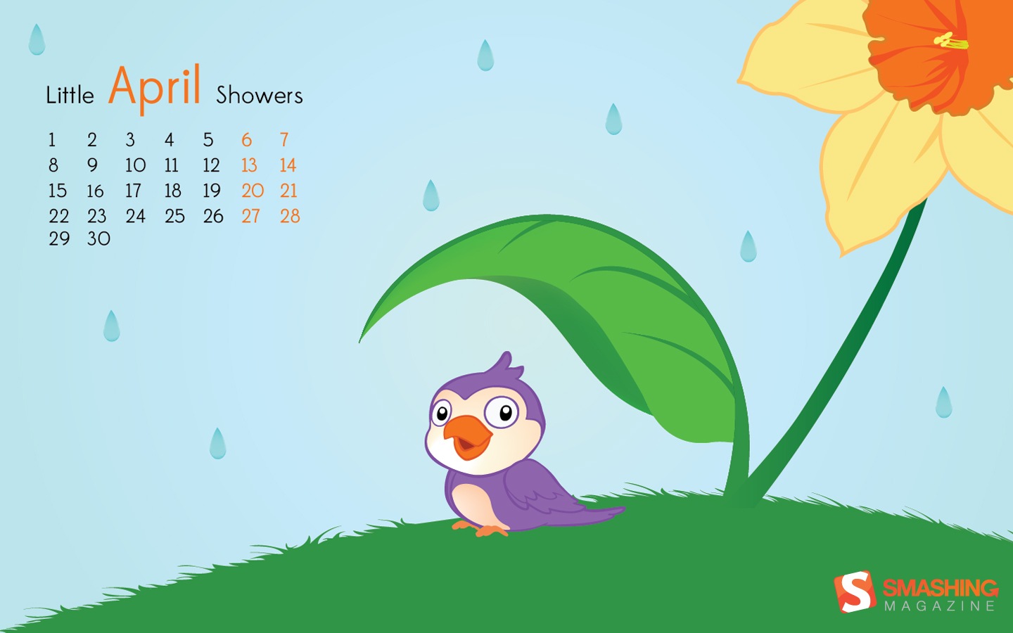 2013年4月 月曆壁紙(二) #4 - 1440x900