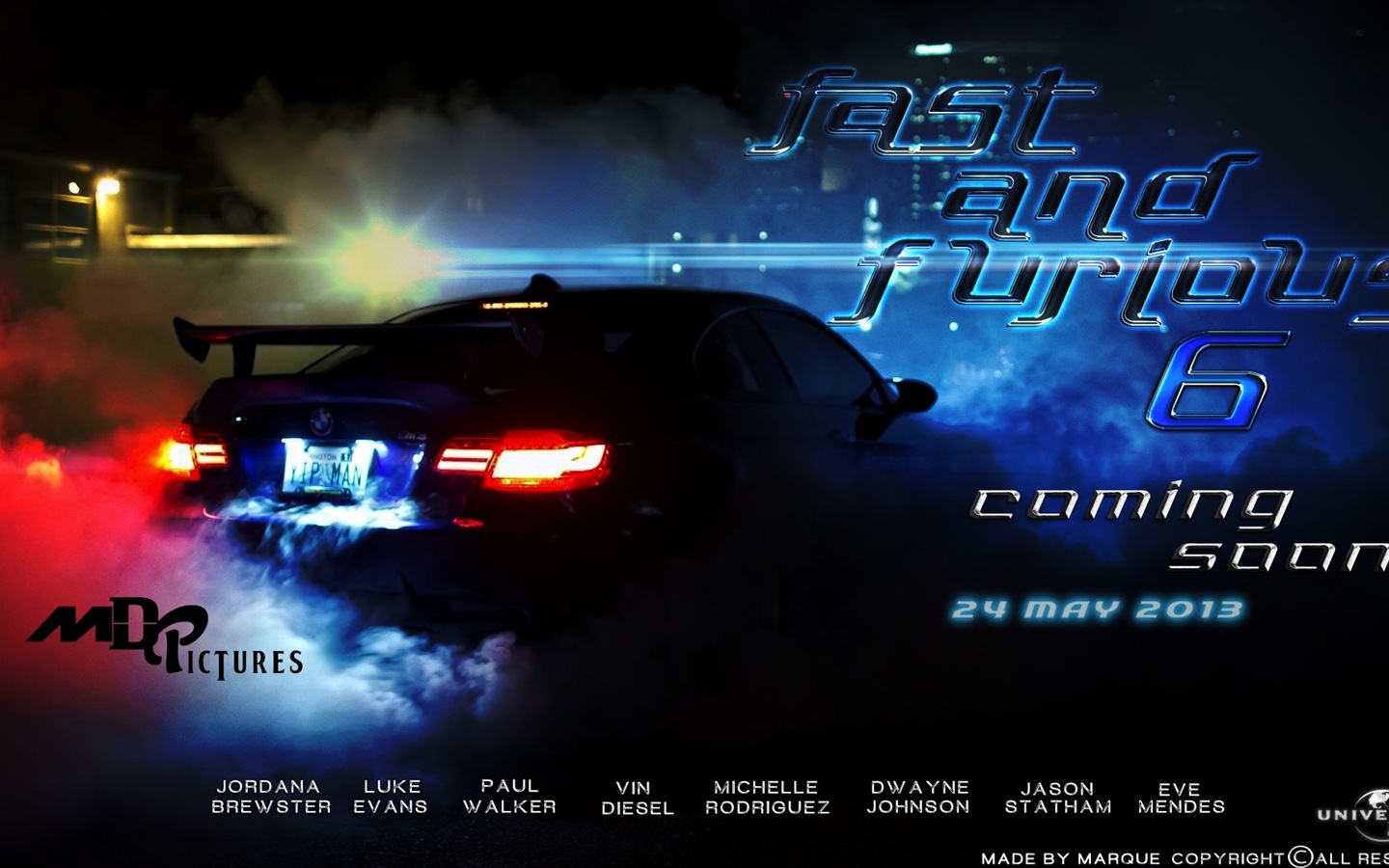 Fast And Furious 6 速度與激情6 高清電影壁紙 #3 - 1440x900