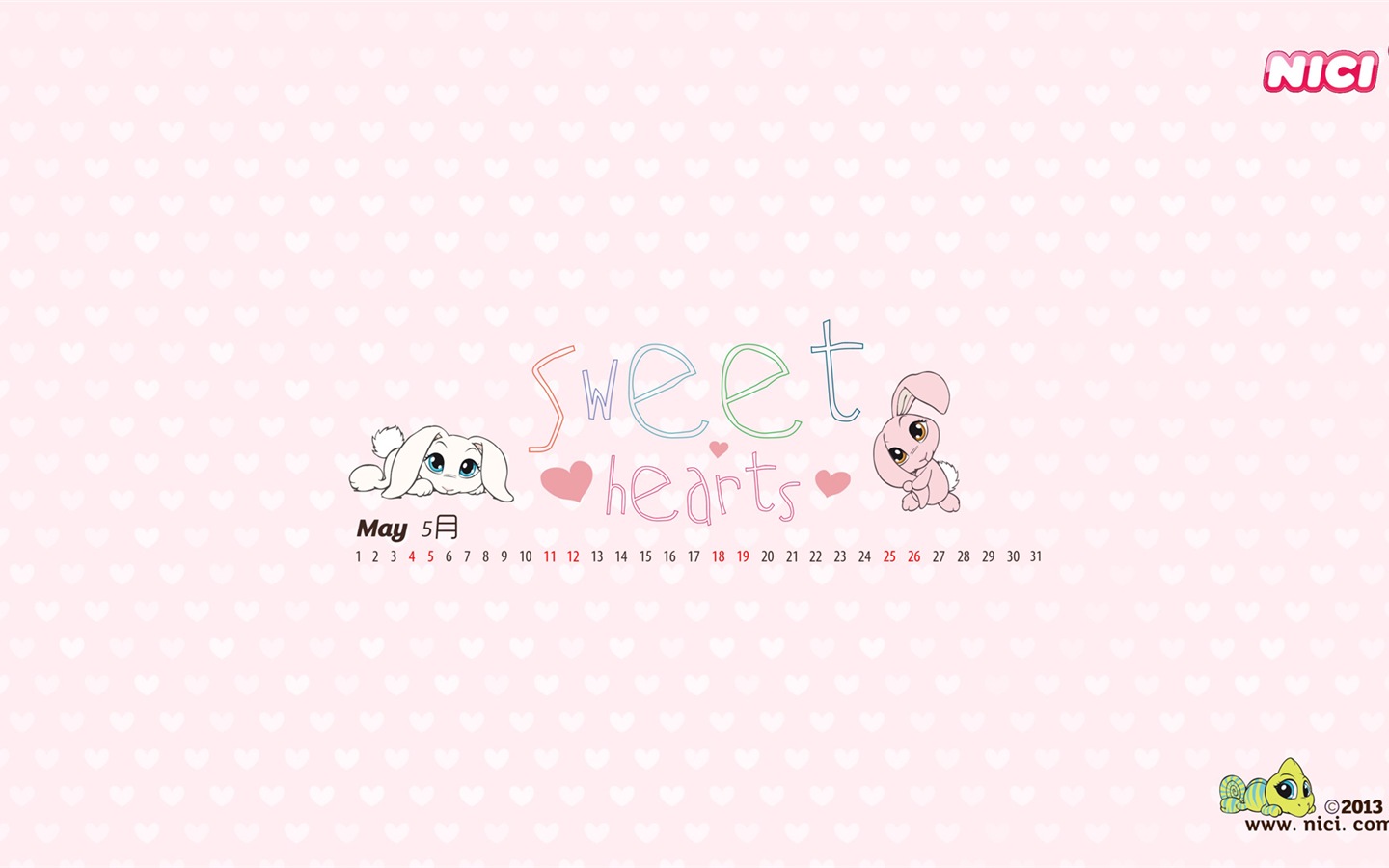 2013年5月 月曆壁紙(一) #3 - 1440x900