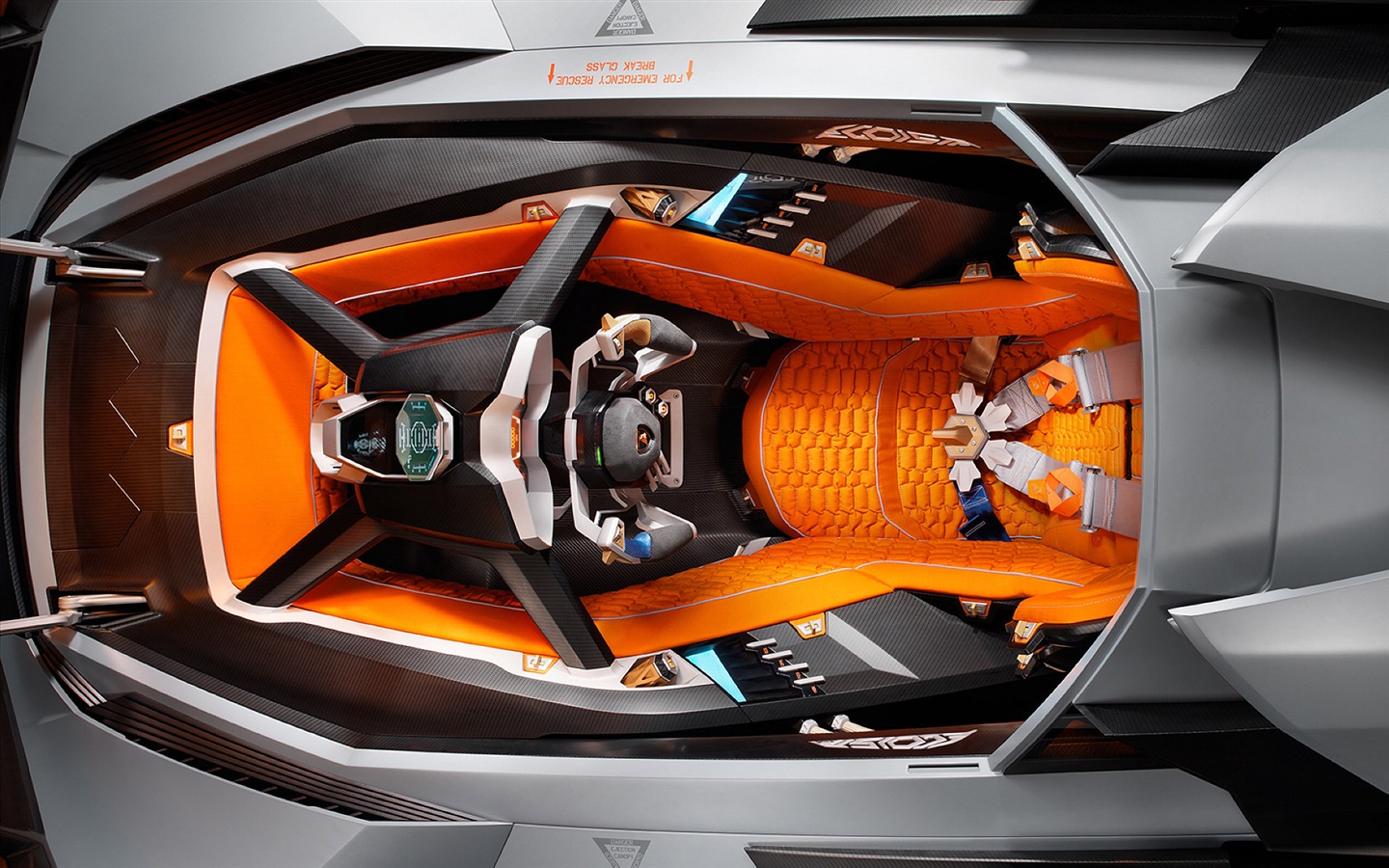 Lamborghini Concept Egoista supersport HD tapety na plochu #4 - 1440x900