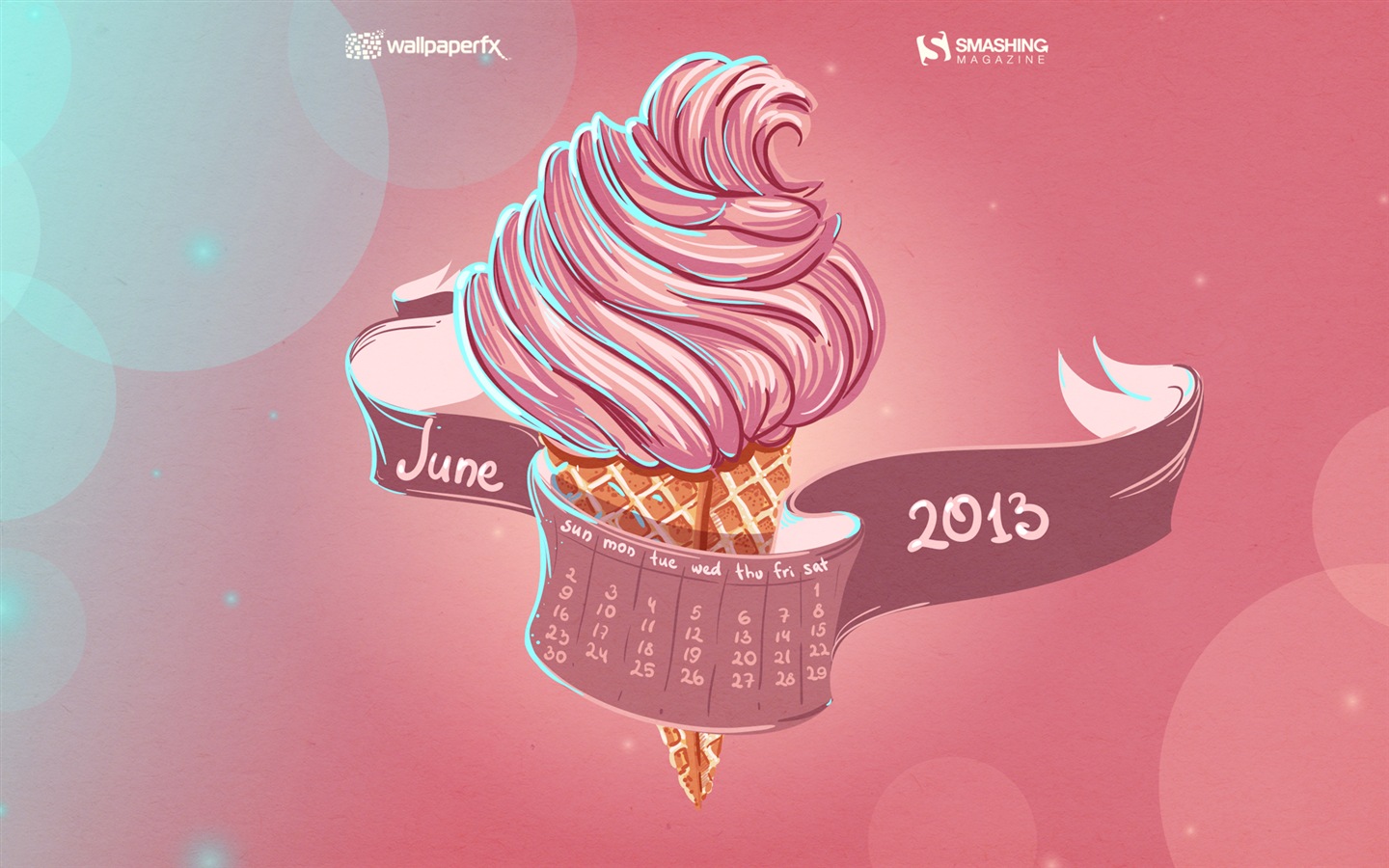 2013年6月 月曆壁紙(二) #2 - 1440x900